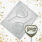 Molde chocolate corazón para ti x 2