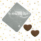 Molde chocolate corazón x 6