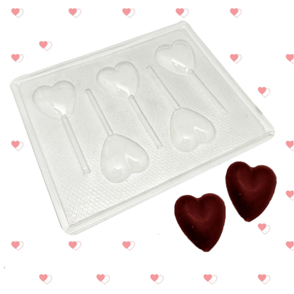 Molde colombina corazón x5