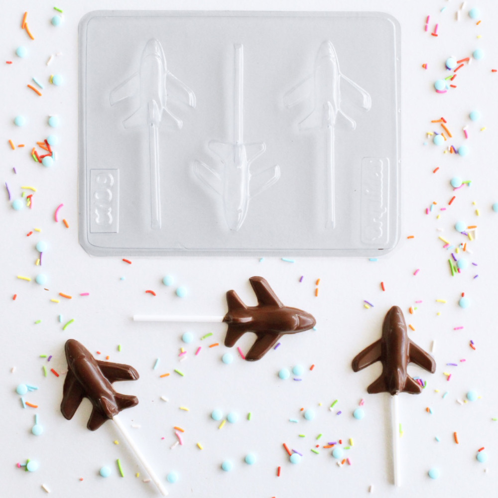Molde chocolate aviones x3