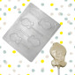Molde colombina piolin x 4
