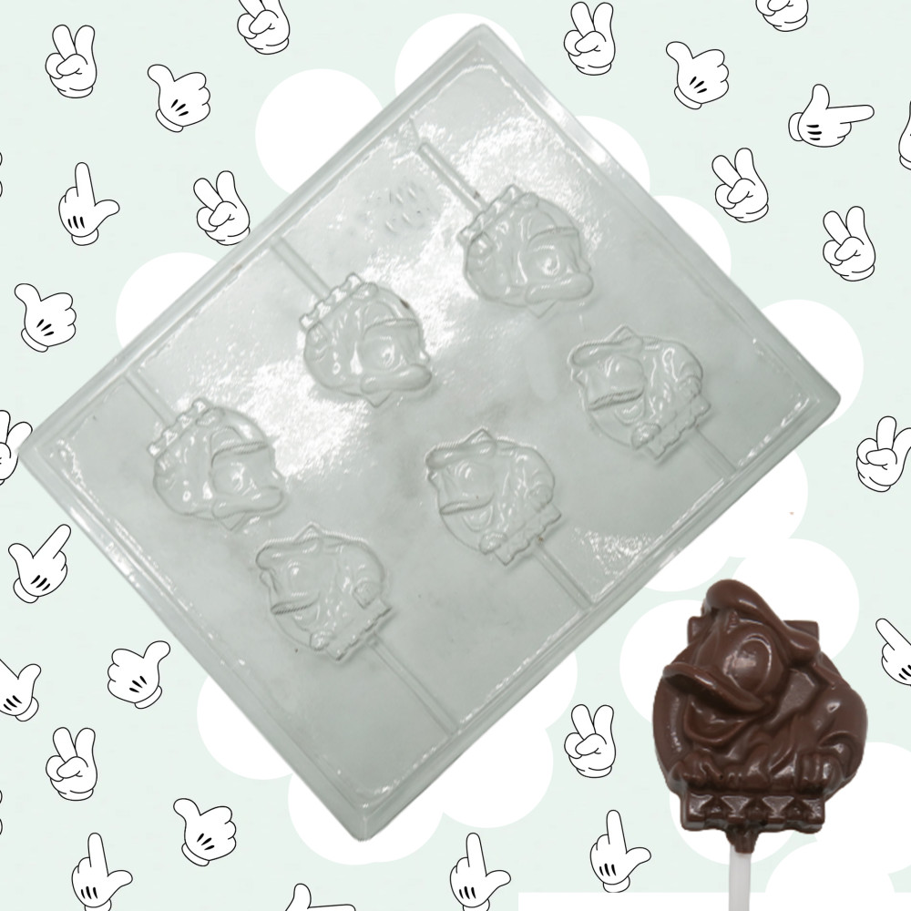 Molde placa pato donald  x 6 Cav