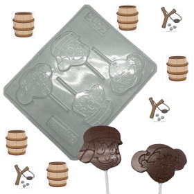 Molde colombina chavo x 4