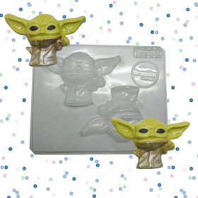 Molde baby yoda x 2