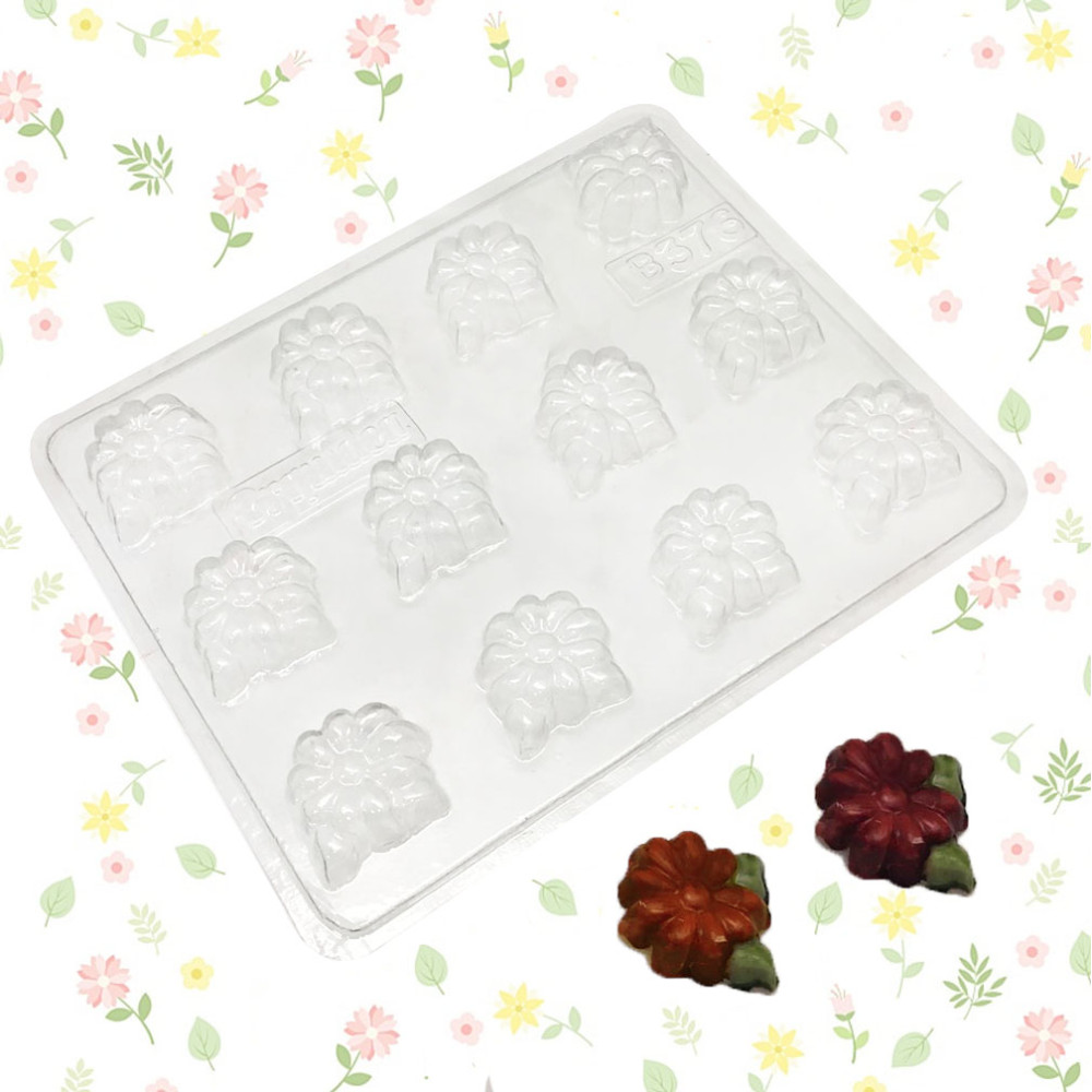 Molde mini  flores x12