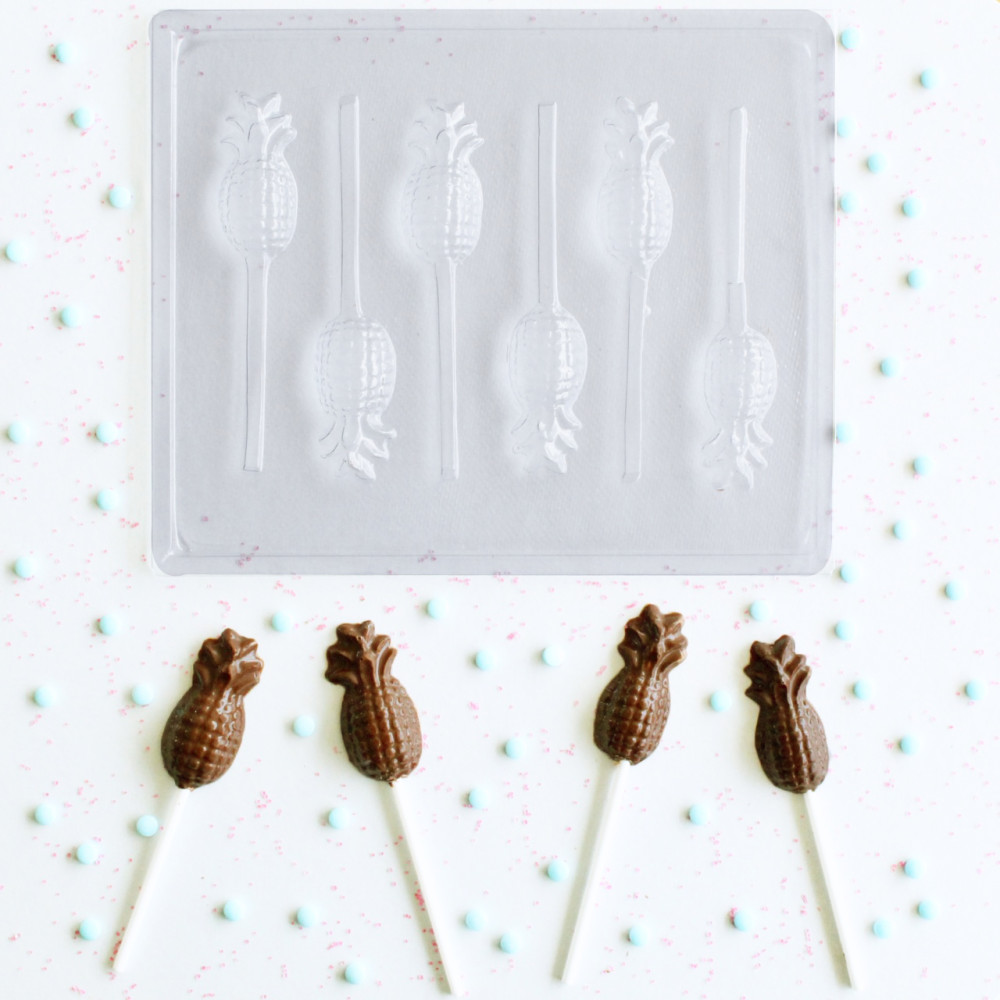 Molde chocolate piña x6