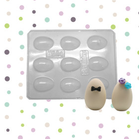 Molde chocolate huevos x 9 Cav