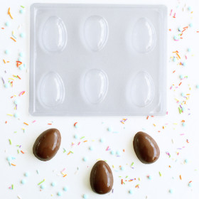 Molde chocolate huevos x 6