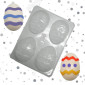 Molde chocolate huevo decorado x 4
