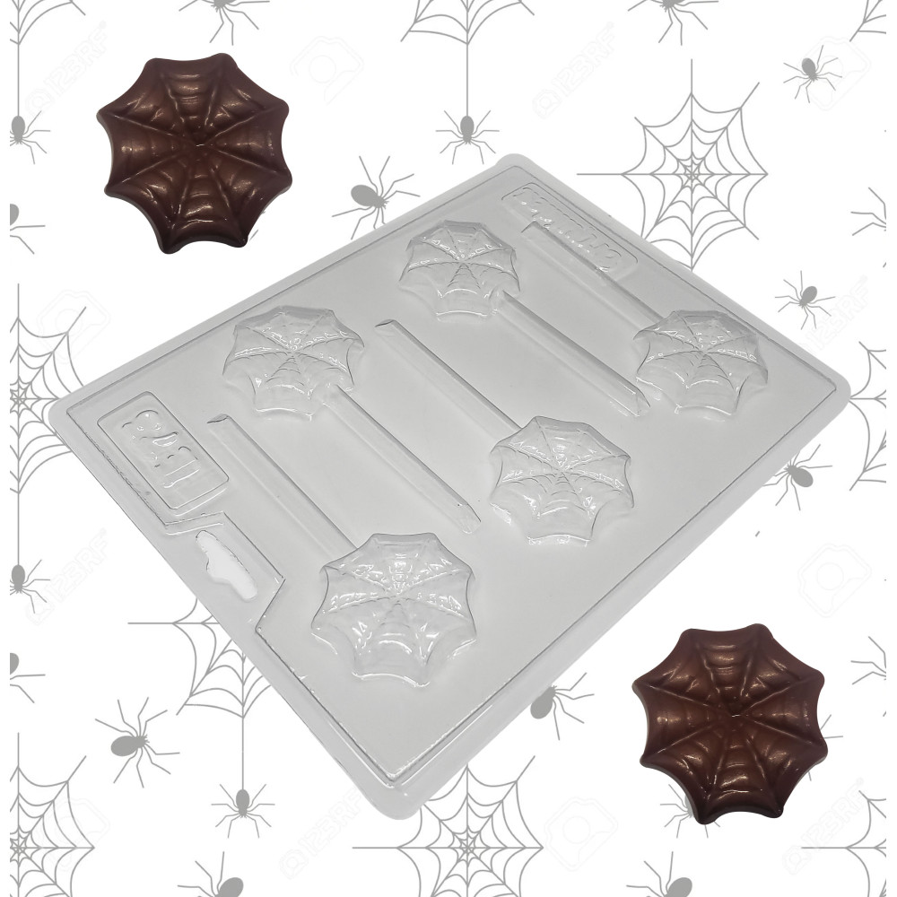 Molde chocolate telaraña x 5 Cav