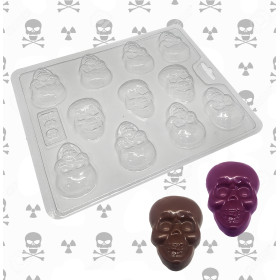 Molde chocolate calavera x 11 Cav