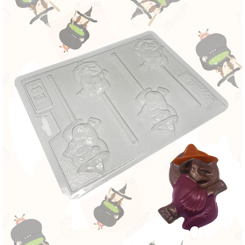 Molde chocolate brujas x 4 Cav