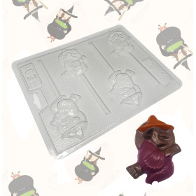 Molde chocolate brujas x 4 Cav