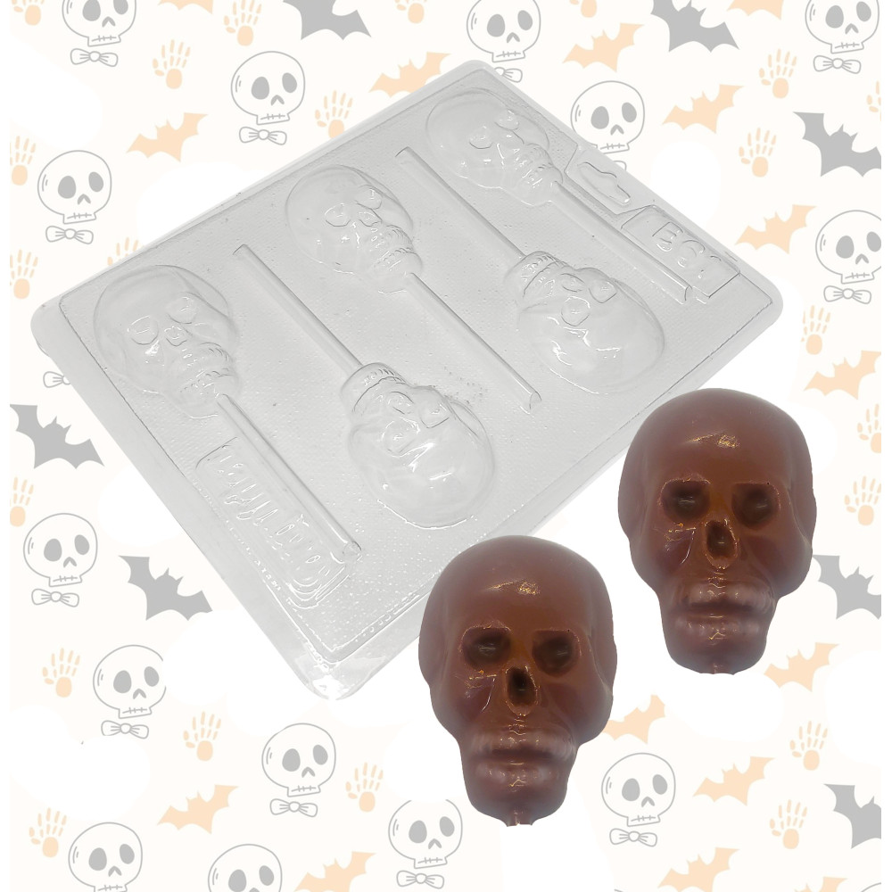 Molde chocolate calavera x 5 Cav