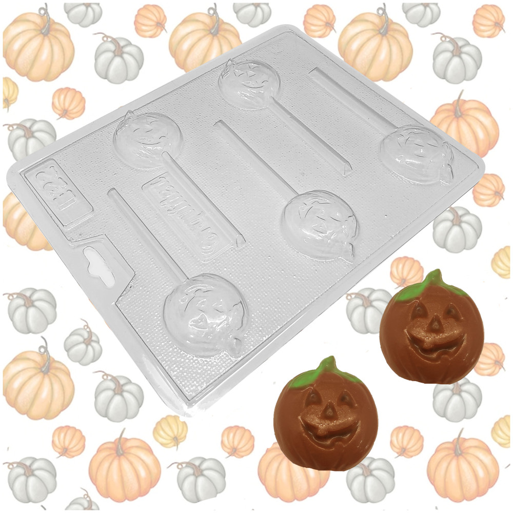 Molde chocolate calabaza x 5 Cav