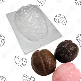 Molde chocolate Cerebro 3D