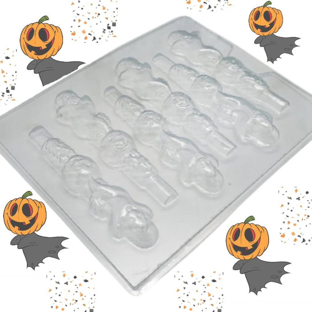 Molde colombina calavaza/fantasma x6