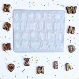 Molde choco letras