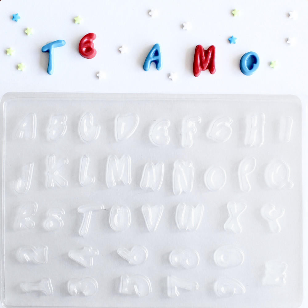 Molde choco abecedario/números mini