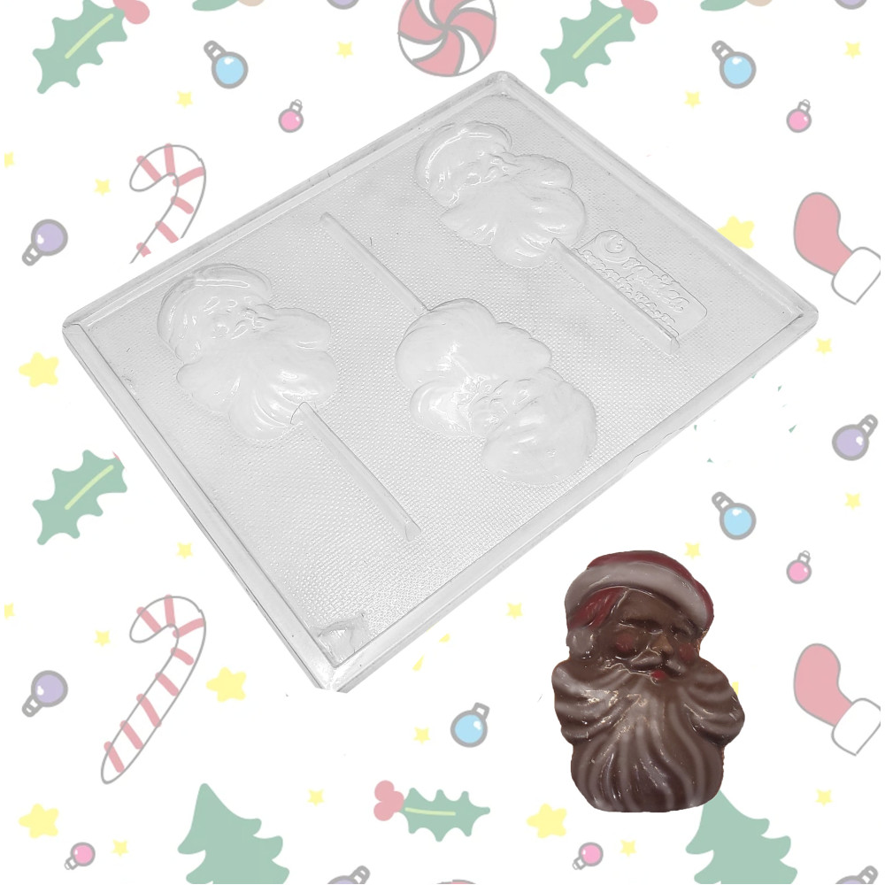 Molde  papa noel barba x3