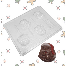 Molde cara papa noel  x4