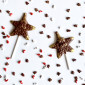 Molde estrella papa noel x3