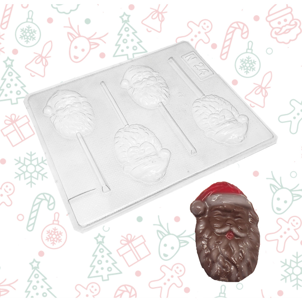 Molde  papa noel  x4