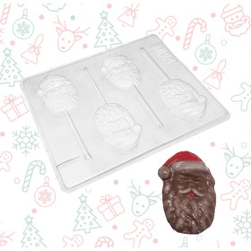 Molde  papa noel  x4