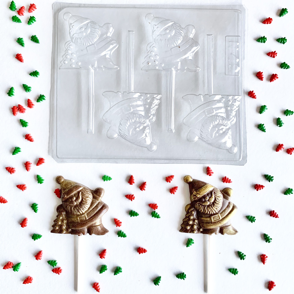 Molde colombina papa noel x 4