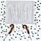Molde colombina baston x 5