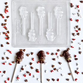 Molde mini papa noel x 5