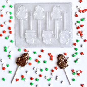 Molde papa noel x6