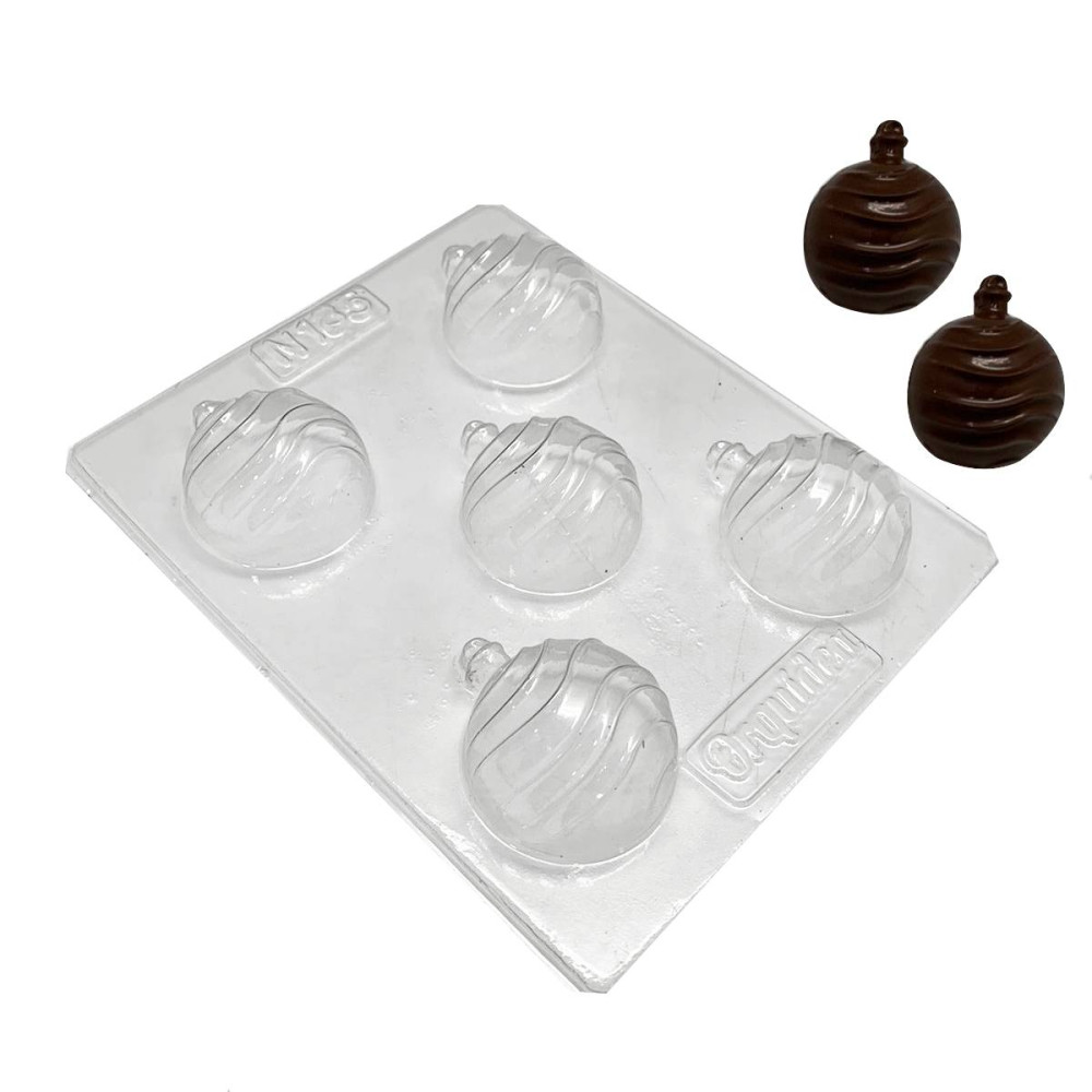 Molde bolas navideñas x5