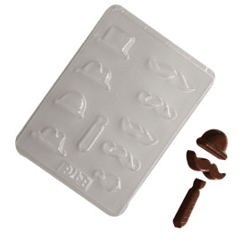 Molde chocolate dia del padre x10