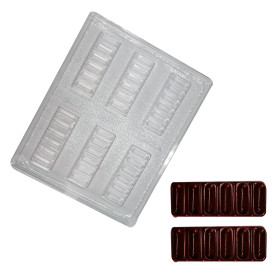 Molde barra de chocolate x6