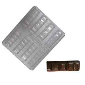 Molde barrita de chocolate x8