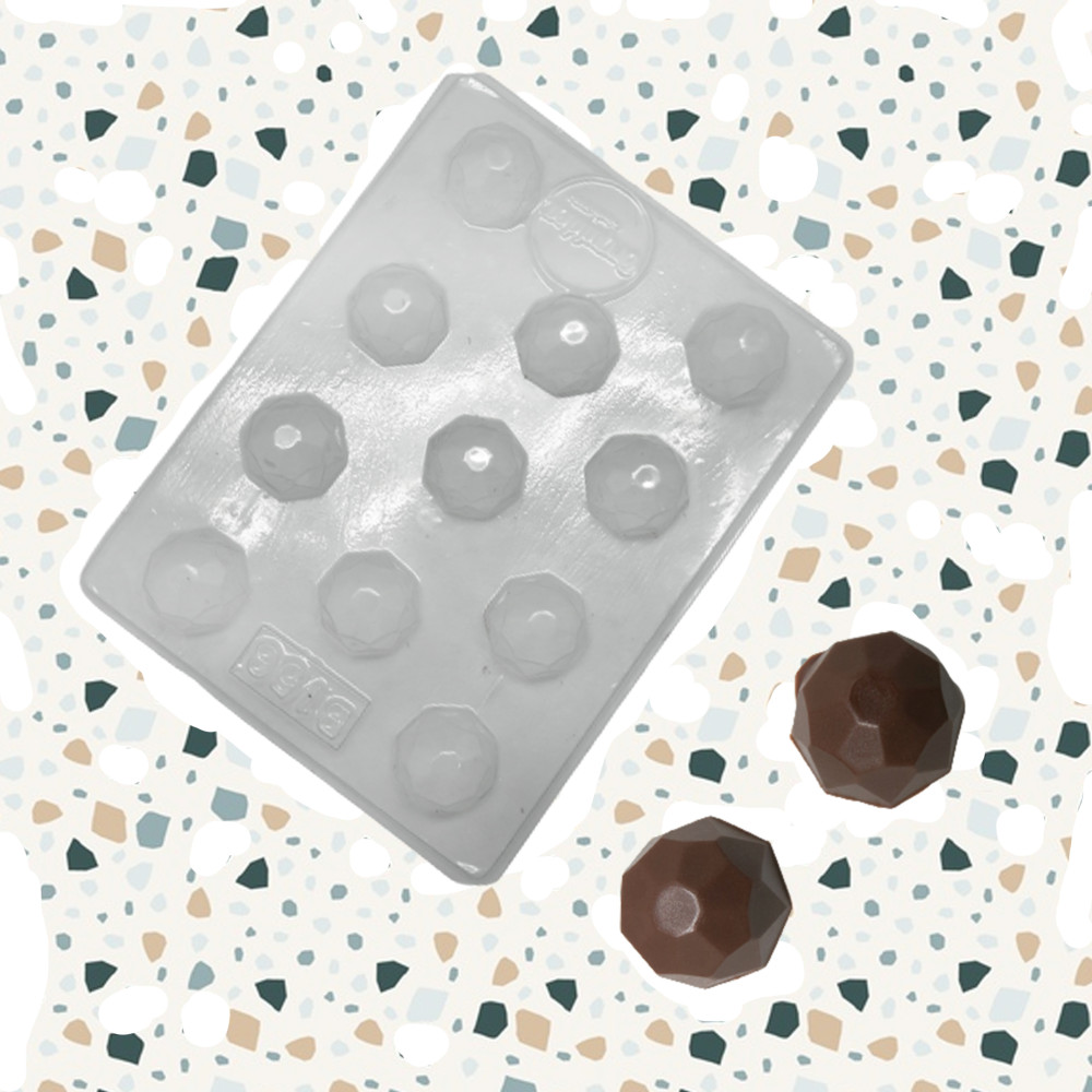 Molde choco diamante x 11