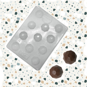 Molde choco diamante x 11