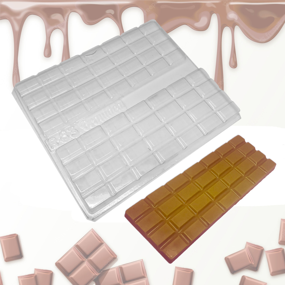 Molde barra chocolate x2