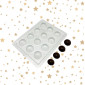 Molde chocolate semi esfera x 12