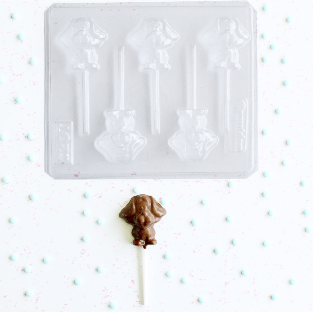 Molde chocolate perro orejon x 5