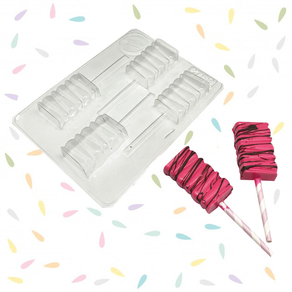 Molde paleta decorada x 4