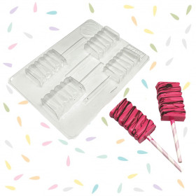 Molde paleta decorada x 4