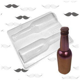 Molde botella cerveza x 2