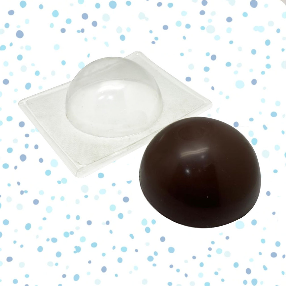 Molde chocolate semi esfera grande