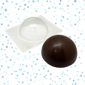 Molde chocolate semi esfera grande