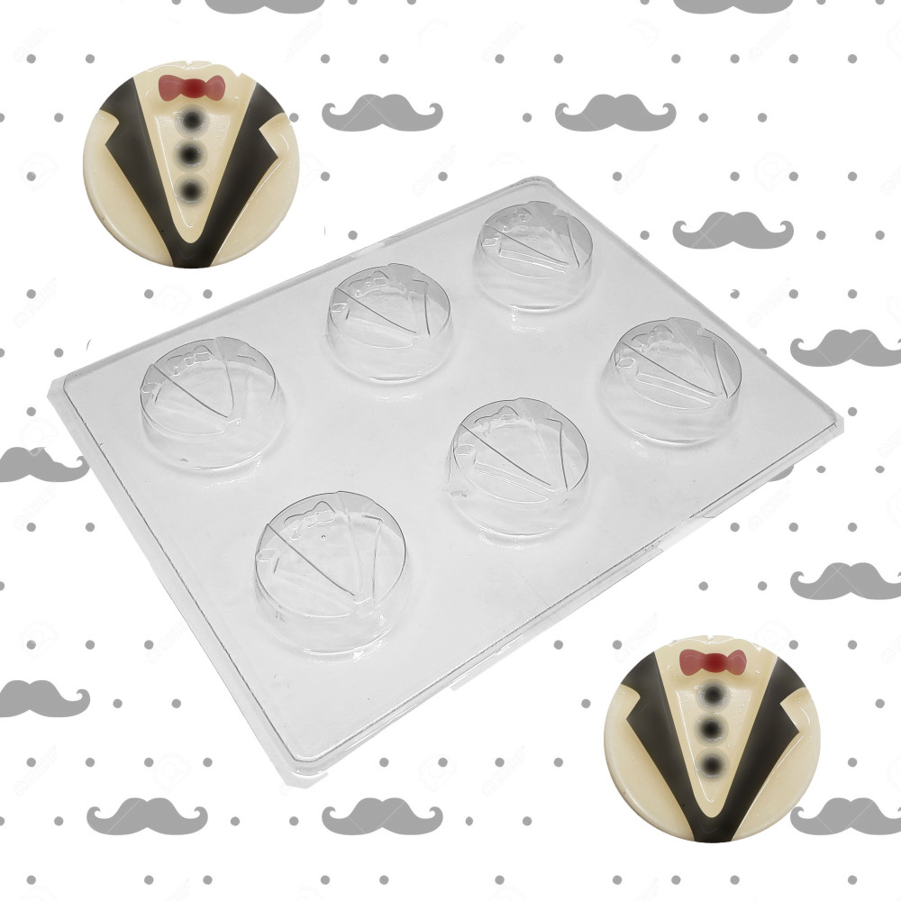 Molde acetato Choco Oreo smoking X 6 Cav