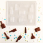 Molde chocolate maquillaje x8