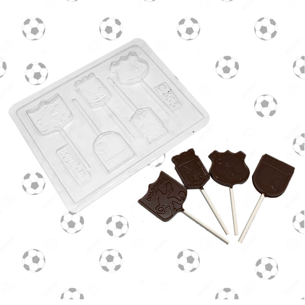 Molde  escudos de futbol x 5
