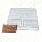 Molde placa happy birthday x 4